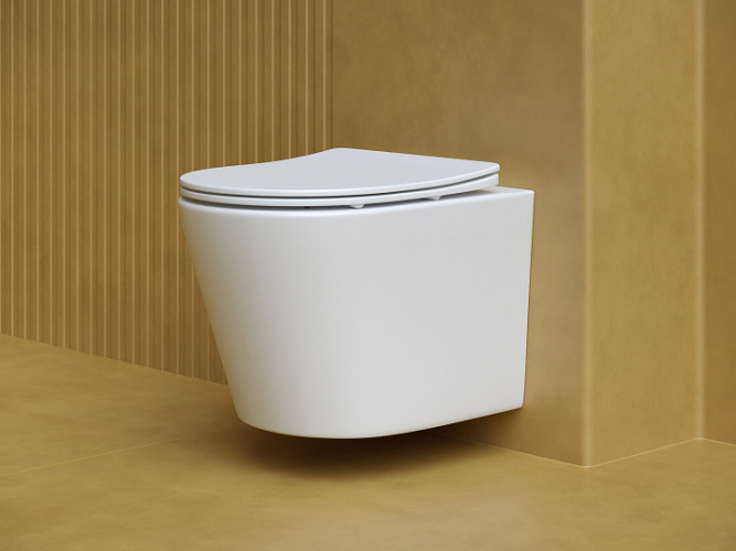 Подвесной унитаз CERAMICANOVA Balearica Rimless (цвет Белый Матовый) CN6000MW