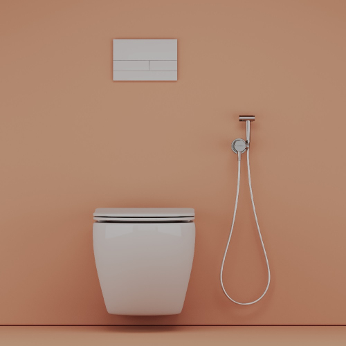 Гигиенический душ SANCOS Atom со смесителем, цвет хром глянцевый, SC2001CH