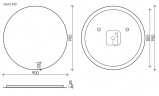 Зеркало SANCOS c подсветкой Sfera, 900 мм, SF900