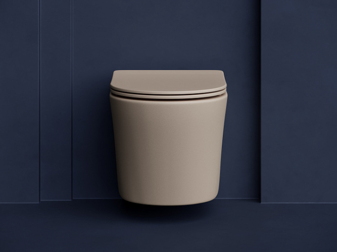 Подвесной унитаз CERAMICANOVA Balearica Rimless (цвет Капучино Матовый) CN6000MC