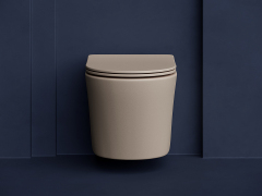 Подвесной унитаз CERAMICANOVA Balearica Rimless (цвет Капучино Матовый) CN6000MC