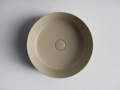 Умывальник CERAMICANOVA Element чаша накладная круглая (цвет Капучино Матовый) CN6022MC