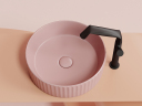 Умывальник CERAMICANOVA Element чаша накладная круглая (цвет Розовый Матовый) CN6057MP