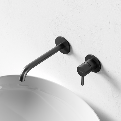 Смеситель для раковины SANCOS Etna с внутренней частью, черный матовый, SC9004MB