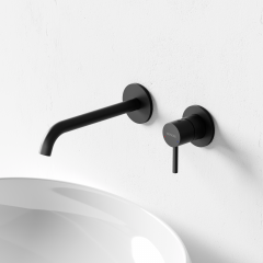Смеситель для раковины SANCOS Etna с внутренней частью, черный матовый, SC9004MB