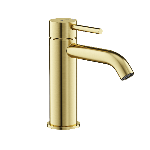 Смеситель для раковины SANCOS Etna, брашированное золото, PVD покрытие, SC9001BG