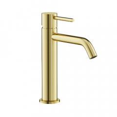 Смеситель для раковины SANCOS Etna, брашированное золото, PVD покрытие, SC9003BG