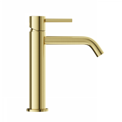 Смеситель для раковины SANCOS Etna, брашированное золото, PVD покрытие, SC9003BG