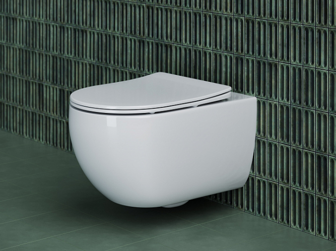 Подвесной унитаз CERAMICANOVA Long Rimless CN3015