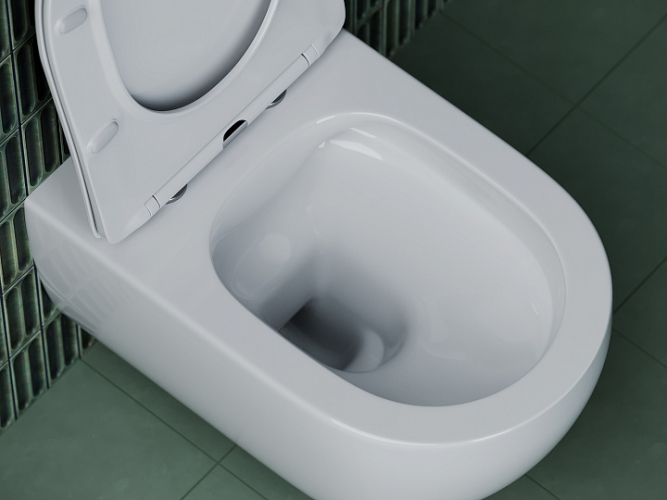 Подвесной унитаз CERAMICANOVA Long Rimless CN3015