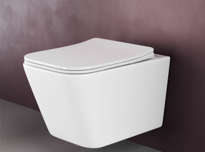 Подвесной унитаз CERAMICANOVA Metric Rimless CN3007