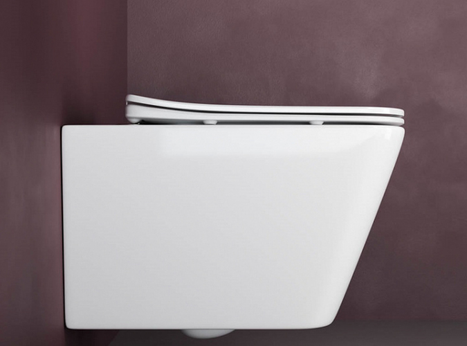 Подвесной унитаз CERAMICANOVA Metric Rimless CN3007