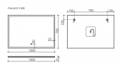 Зеркало SANCOS подсветкой Palace, 1000х700 мм, PA1000